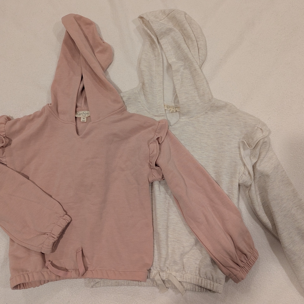 Jessica Simpson Pink and Cream Kids' Hoodies